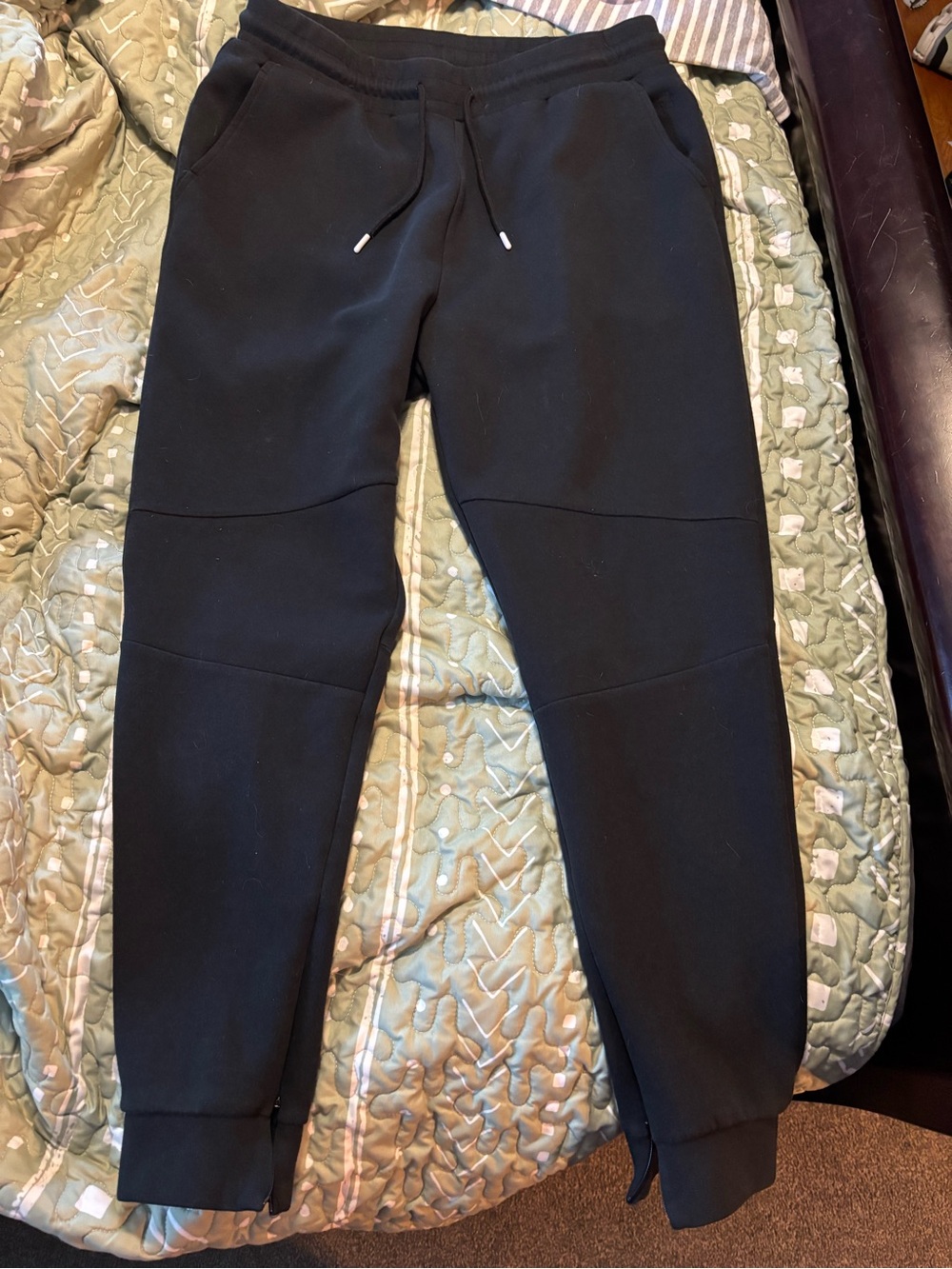 Zyia Black Jogger Sweatpants with Drawstring
